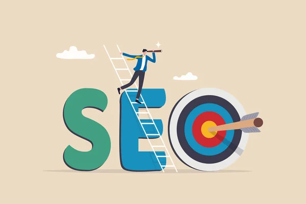 Seo Search Engine Optimization Drive Traffic Visitor Website Improve Search — ストックベクタ