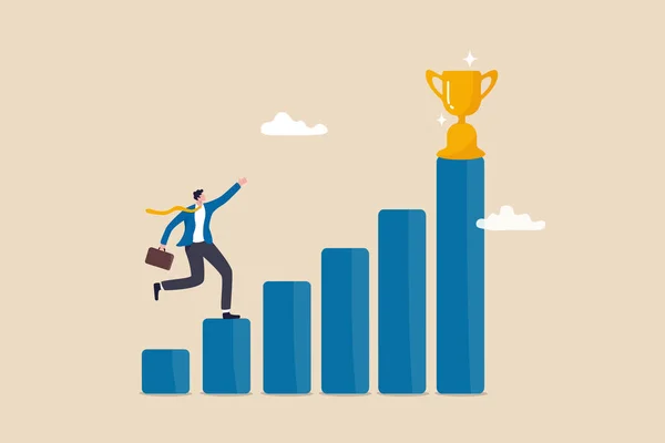 Motivation Drive Success Achievement Reward Motivate Employee Improve Succeed Benefit — ストックベクタ
