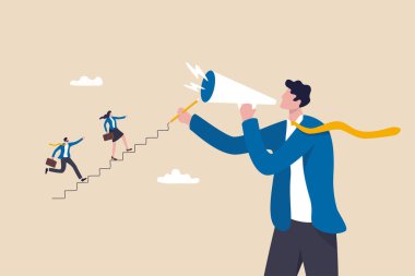 Çalışanların becerilerini, performanslarını ve liderliklerini geliştirmek, insanları motive etmek, başarı konsepti için tavsiye veya rehberlik etmek amacıyla işletme koçluğu veya akıl hocalığı yapan çalışanlar, koçluk işadamı tarafından yaratılan merdivenlerden yukarı çıkıyorlar..