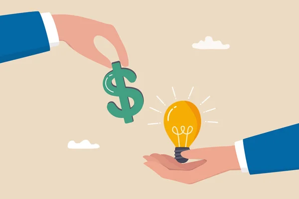 Funding Startup Idea Fundraising Start Business Investor Venture Capital Financial — Stockový vektor