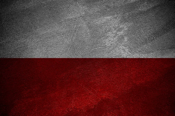 Drapeau Pologne Sur Fond Texturé Texture Fond Drapeau Pour Fond — Photo