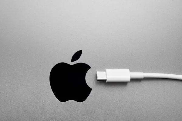 งกฤษ วคาสเซ นายน 2022 Type ใกล บโลโก Apple สหภาพย โรปได — ภาพถ่ายสต็อก