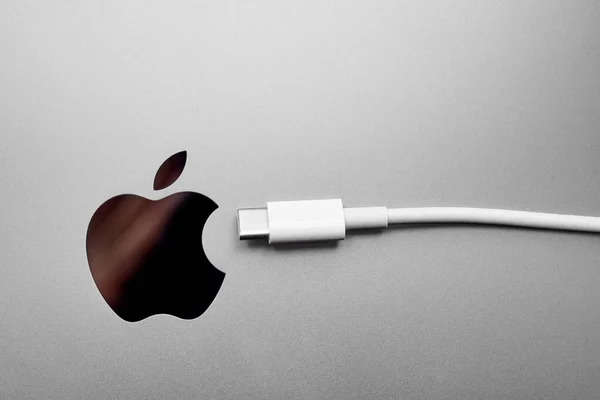 งกฤษ วคาสเซ นายน 2022 Type ใกล บโลโก Apple สหภาพย โรปได — ภาพถ่ายสต็อก