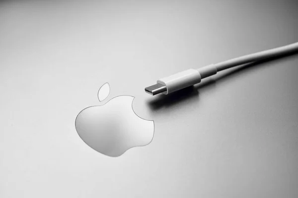 งกฤษ วคาสเซ นายน 2022 Type ใกล บโลโก Apple สหภาพย โรปได — ภาพถ่ายสต็อก