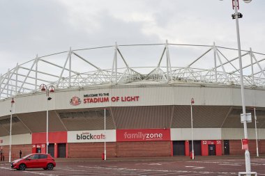 SUNDERLAND, ENGLAND, August 30, 2022: Stadium of Light in the north of England. The stadium has 50 thousand spectators.