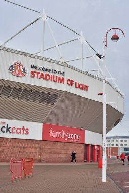 SUNDERLAND, ENGLAND, August 30, 2022: Stadium of Light in the north of England. The stadium has 50 thousand spectators.
