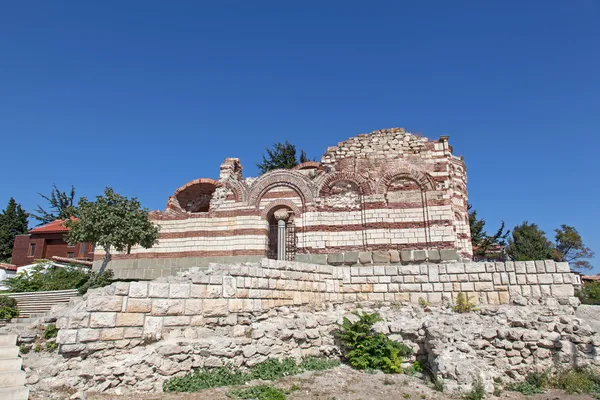 Stary kościół w nessebar, Bułgaria. Światowego Dziedzictwa UNESCO — Zdjęcie stockowe