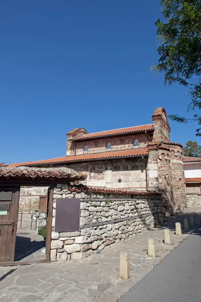 Igreja antiga em Nessebar, Bulgária. Património Mundial da UNESCO — Fotografia de Stock