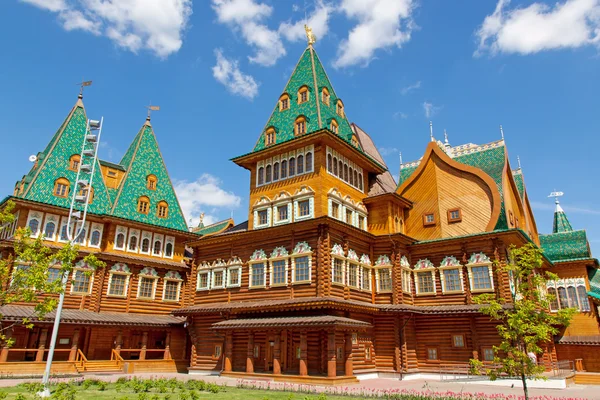 Beau palais en bois à Kolomenskoe Images De Stock Libres De Droits