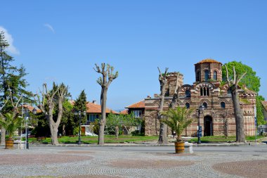 The Christ Pantocrator Curch in Nessebar,Bulgaria.UNESCO World Heritage Site clipart