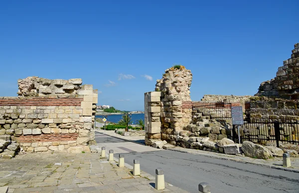 Ancient fortress in Nessebar, Bulgaria. UNESCO World Heritage Site — Stock Photo, Image
