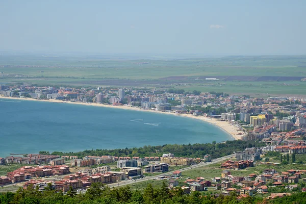 Bulgaristan 'ın Sunny plaj tatil beldesi körfezi — Stok fotoğraf