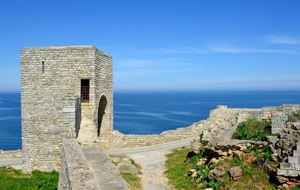 Cape kaliakra, Karadeniz, Bulgaristan Ortaçağ Kalesi — Stok fotoğraf