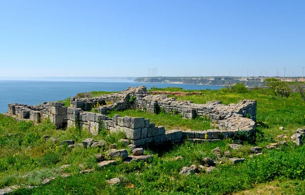 Средневековая крепость на мысе Калиакра, Черное море, Болгария — стоковое фото