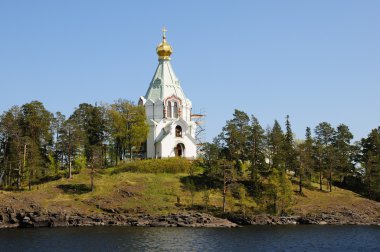 Island Valaam. View of Saint Nicholas Skete clipart