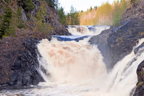 Cachoeira em Karelia, Rússia — Fotografia de Stock