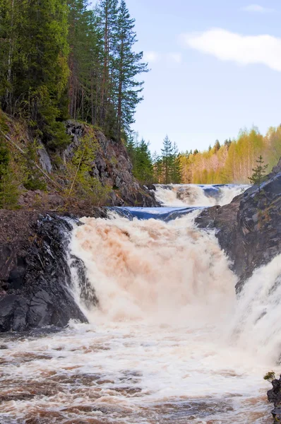 Cachoeira em Karelia, Rússia — Fotografia de Stock