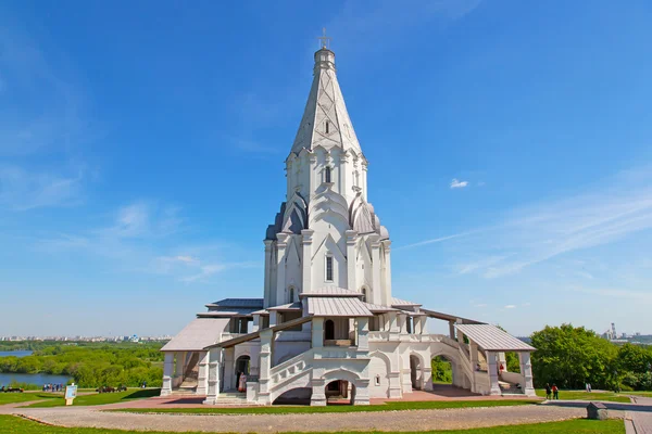 Kyrkan av Kristi himmelsfärd i kolomenskoye, Moskva, Ryssland. UNESCO: s världsarvslista. — Stockfoto