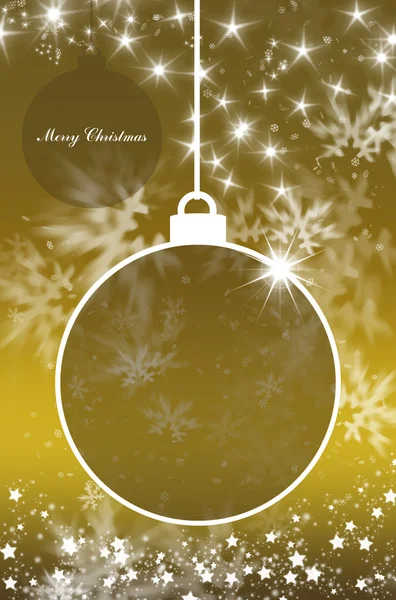 Merry Christmas and Happy New Year background with Christmas ball — Stock Photo, Image