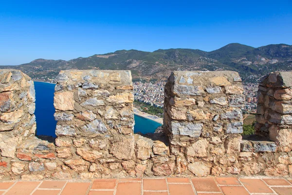 Tacchino. Rovine della fortezza ottomana di Alanya — Foto Stock