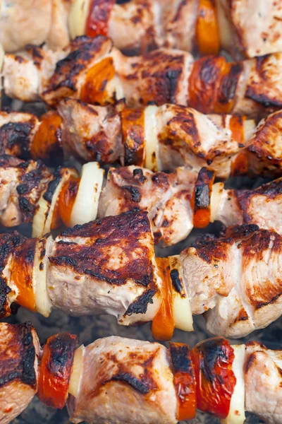 Shish kebab on skewers — Stock Photo, Image