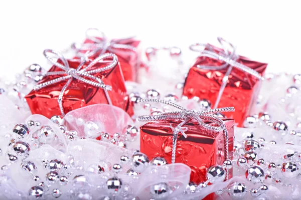 Christmas background with gifts — Stock Photo, Image