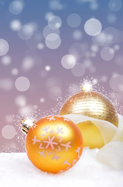 有球的圣诞节背景 — 图库照片