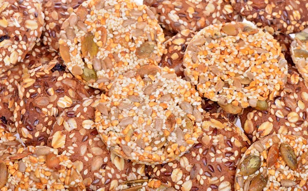 Biologische granen koekjes — Stockfoto