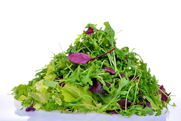 Mélange de salades avec rucola, frisee, radicchio et laitue Image En Vente