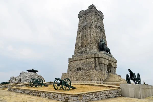 Мемориал Шипка вид в Болгарии. Битва при Шипке — стоковое фото