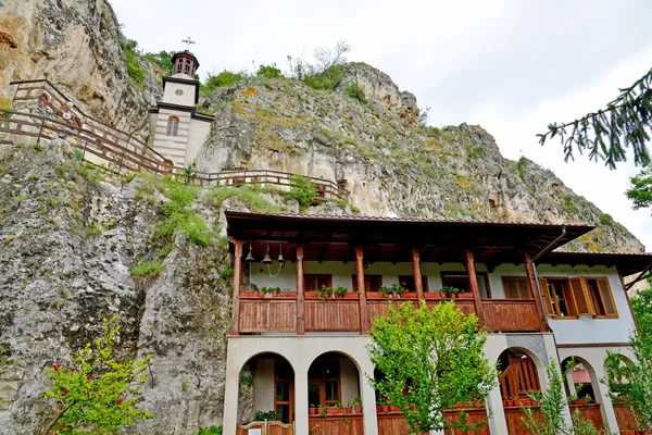 The rock monastery "St Dimitrii of Basarbovo" in Bulgaria — Stock Photo, Image