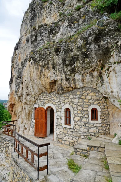 The rock monastery "St Dimitrii of Basarbovo" in Bulgaria — Stock Photo, Image