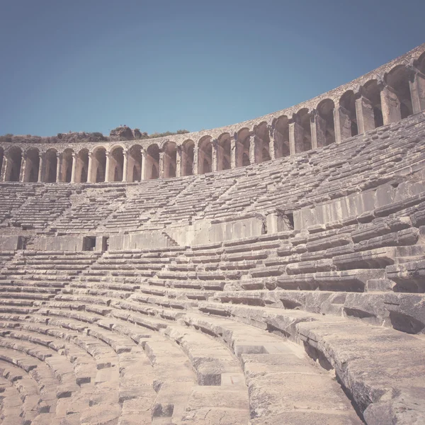 Aspendos 在土耳其的古剧院 — 图库照片
