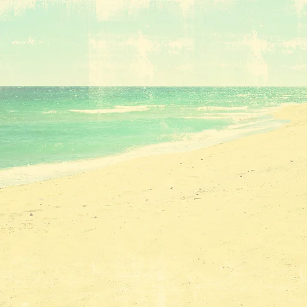 青い海と空、ビンテージ レトロなスタイル — ストック写真