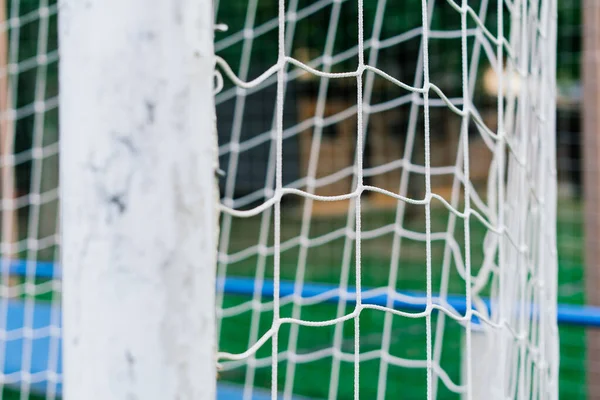 Campo Futebol Treinamento Com Relvado Verde Campo Futebol Com Metas — Fotografia de Stock