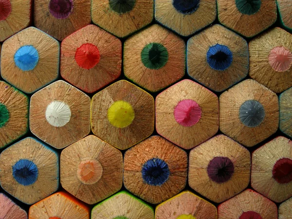 renkli kurşun kalem arka - yakın çekim