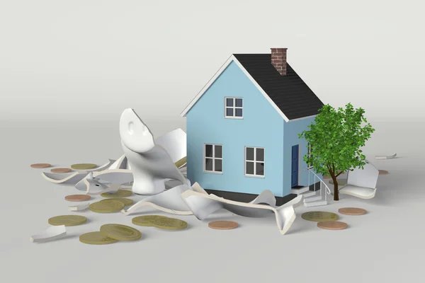 kumbara - domuz ev ile kırık