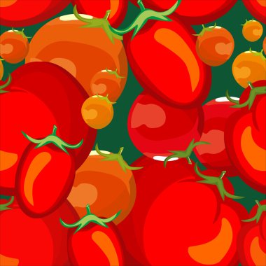 Dikişsiz desen ripe domates