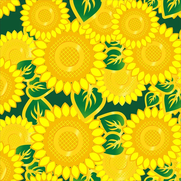 Seamless pattern flowers — Stock Vector