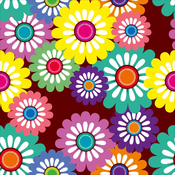 Naadloze patroon bloemen — Stockvector