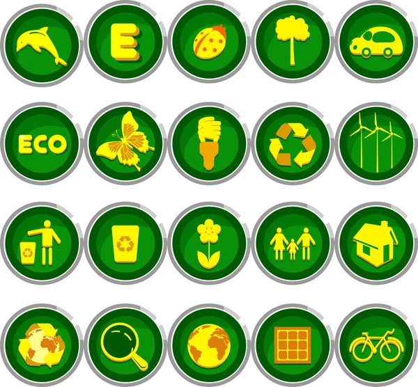 Set of environmental icons — Stock Vector