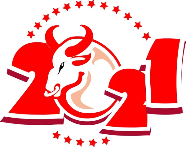 Year of the Ox — Stock Vector