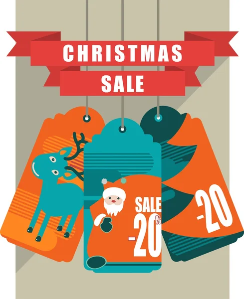 Christmas sale — Stock Vector