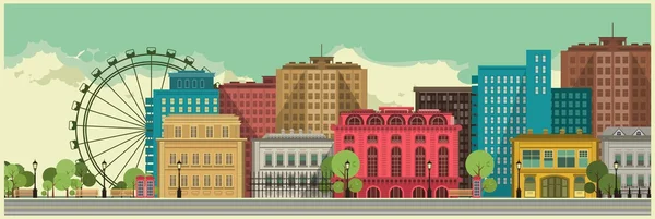 Fondo de la ciudad — Vector de stock