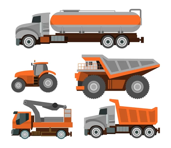 Ensemble de camions — Image vectorielle