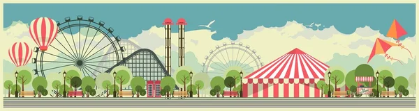 Parc de la ville de Carnaval — Image vectorielle