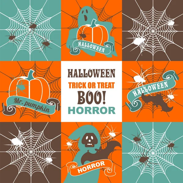 Ensemble d'illustrations Halloween — Image vectorielle