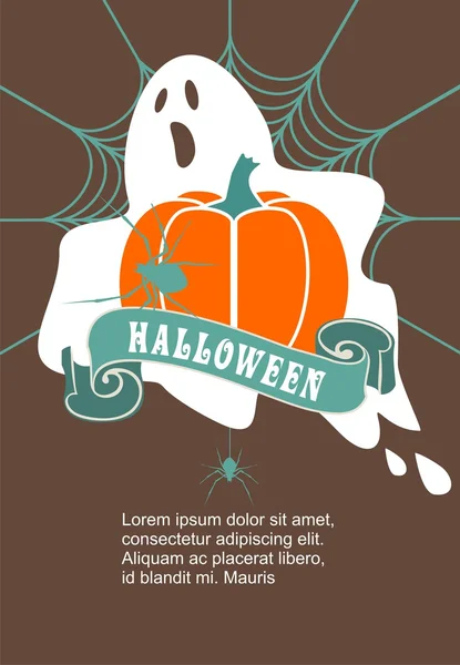 Szczęśliwego plakatu halloween — Wektor stockowy