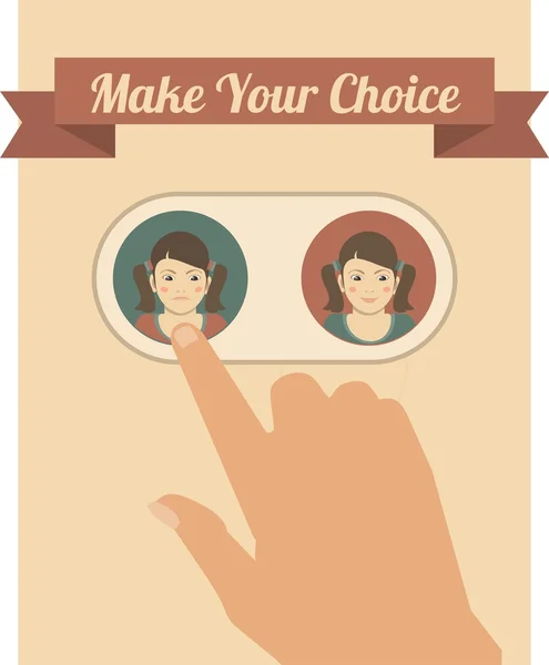 Make Your Choice — Stock Vector