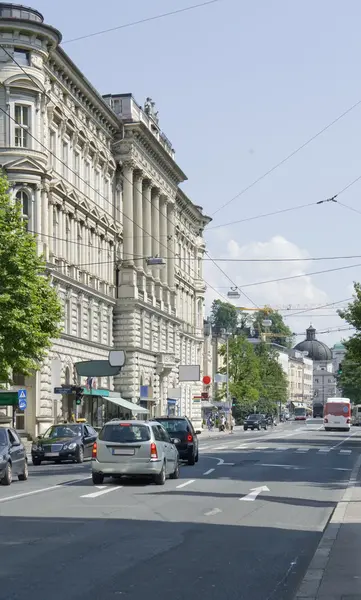 Salzburg street scenery — Stock Photo, Image